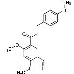CAS#: 65621-11-6, 2,4-Dimethoxy-5-[(2E)-3-(4-methoxyphenyl)-2-propenoyl]benzaldehyde