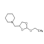 CAS#: 656814-54-9, 1-[(2-Ethoxy-1,3-dioxolan-4-yl)methyl]piperidine