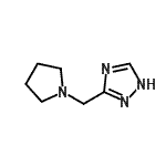 CAS#: 657349-21-8, 3-(1-Pyrrolidinylmethyl)-1H-1,2,4-triazole