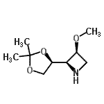 CAS#: 657394-03-1, (2R,3S)-2-[(4S)-2,2-Dimethyl-1,3-dioxolan-4-yl]-3-methoxyazetidine