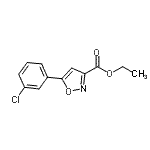 CAS#: 657424-77-6, Ethyl 5-(3-chlorophenyl)-1,2-oxazole-3-carboxylate