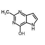 CAS 登录号：65749-97-5， 2-甲基-1,5-二氢-4H-吡咯并[3,2-d]嘧啶-4-酮