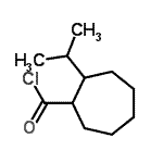 CAS 登录号：65755-77-3， 2-异丙基环庚烷羰基氯化物