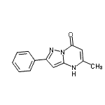 CAS 登录号：65774-92-7， 5-甲基-2-苯基吡唑并[1,5-a]嘧啶-7(4H)-酮