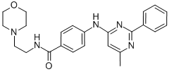 CAS#: 65789-83-5, 4-((6-Methyl-2-Phenyl-4-Pyrimidinyl)Amino)-N-(2-(4-Morpholinyl)Ethyl)-Benzamide
