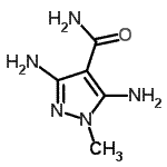 CAS#: 65889-65-8, 3,5-Diamino-1-methyl-1H-pyrazole-4-carboxamide