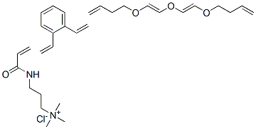 CAS#: 65997-24-2, N,N,N-Trimethyl-3-((1-oxo-2-propenyl)amino)-1-Propanaminium chloride, polymer with diethenylbenzene and 1,1-(oxybis(2,1-ethanediyloxy))bis(ethene)