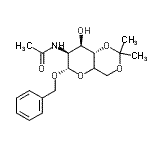 CAS#: 66026-10-6, Benzyl (5xi)-2-acetamido-2-deoxy-4,6-O-isopropylidene-alpha-D-lyxo-hexopyranoside