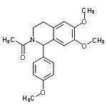 CAS#: 66040-39-9, 1-[6,7-Dimethoxy-1-(4-methoxyphenyl)-3,4-dihydro-2(1H)-isoquinolinyl]ethanone