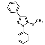 CAS 登录号：66040-87-7， 5-(甲硫基)-1,3-二苯基-1H-吡唑