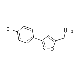 CAS#: 66046-42-2, 1-[3-(4-Chlorophenyl)-1,2-oxazol-5-yl]methanamine