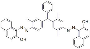 CAS#: 66085-70-9, 1-[[4-[[4-[(2-Hydroxy-1-Naphthyl)Azo]-2,5-Dimethylphenyl]Phenylmethyl]-2-Methylphenyl]Azo]-2-Naphthol