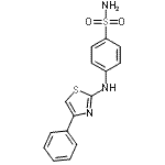 CAS 登录号：66121-82-2， 4-[(4-苯基-1,3-噻唑-2-基)氨基]苯磺酰胺