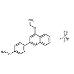 CAS#: 66142-19-6, 4-Ethoxy-2-(4-methoxyphenyl)chromenium hexafluorophosphate