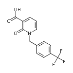CAS 登录号：66158-46-1， 2-氧代-1-[4-(三氟甲基)苄基]-1,2-二氢-3-吡啶羧酸