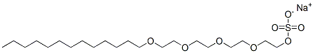 CAS 登录号：66161-58-8， 3,6,9,12-四氧杂二十五烷基硫酸酯钠盐