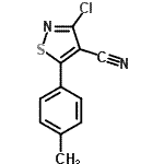 CAS#: 662138-23-0, 3-Chloro-5-(4-methylphenyl)-1,2-thiazole-4-carbonitrile