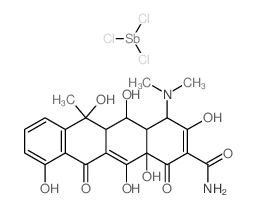 CAS#: 6625-28-1, (2E)-2-(Amino-Hydroxy-Methylidene)-4-Dimethylamino-5,6,10,11,12alpha-Pentahydroxy-6-Methyl-4,4A,5,5alpha-Tetrahydrotetracene-1,3,12-Trione, Trichlorostibane