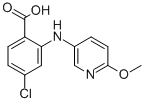 CAS 登录号：6626-07-9， 4-氯-2-[(6-甲氧基-3-吡啶基)氨基]苯甲酸