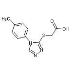 CAS 登录号：66297-64-1， {[4-(4-甲基苯基)-4H-1,2,4-三唑-3-基]硫基}乙酸