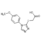 CAS#: 66297-67-4, {[4-(4-Methoxyphenyl)-4H-1,2,4-triazol-3-yl]sulfanyl}acetic acid