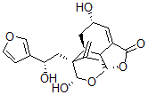CAS 登录号：66302-50-9， (1R,10aR)-7-[(S)-2-(3-呋喃基)-2-羟基乙基]-6,6abeta,7,8-四氢-5beta,8alpha-二羟基-11-亚甲基-1beta,7beta-乙桥呋喃并[3,4-I][2]苯并吡喃-3(5H)-酮