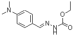 CAS 登录号：6637-63-4， 2-[[4-(二甲基氨基)苯基]亚甲基]-肼羧酸乙酯