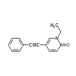 CAS 登录号：663955-65-5， 1-乙基-5-(苯基乙炔基)-2(1H)-吡啶酮