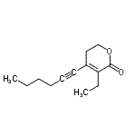 CAS#: 663957-65-1, 3-Ethyl-4-(1-hexyn-1-yl)-5,6-dihydro-2H-pyran-2-one