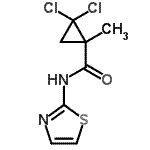 CAS 登录号：664311-36-8， 2,2-二氯-1-甲基-N-(1,3-噻唑-2-基)环丙烷甲酰胺