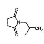CAS 登录号：664342-14-7， 1-(2-氟-2-丙烯-1-基)-2,5-吡咯烷二酮
