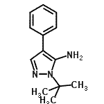 CAS#: 664966-72-7, 1-(2-Methyl-2-propanyl)-4-phenyl-1H-pyrazol-5-amine