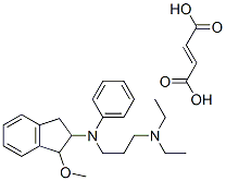CAS#: 66533-10-6, N-(2,3-Dihydro-1-Methoxy-1H-Inden-2-Yl)-N',N'-Diethyl-N-Phenylpropane-1,3-Diamine Fumarate