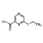 CAS#: 66533-64-0, 6-(Ethylsulfanyl)-2-pyrazinecarboxylic acid