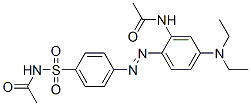 CAS#: 66543-04-2, N-[[4-[[2-(Acetylamino)-4-(Diethylamino)Phenyl]Azo]Phenyl]Sulphonyl]Acetamide