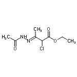 CAS#: 66552-43-0, Ethyl (3E)-3-(acetylhydrazono)-2-chlorobutanoate