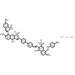 CAS#: 6661-39-8, Trisodium 7-amino-3-{[4'-({6-amino-5-[(4-aminophenyl)diazenyl]-1-hydroxy-3-sulfonato-2-naphthyl}diazenyl)-4-biphenylyl]diazenyl}-8-[(4-amino-2-sulfonatophenyl)diazenyl]-4-hydroxy-2-naphthalenesulfonate