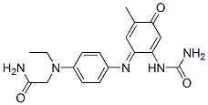 CAS#: 66612-19-9, 2-[[4-[[2-(Carbamoylamino)-5-Methyl-4-Oxo-2,5-Cyclohexadien-1-Ylidene]Amino]Phenyl]Ethylamino]Acetamide
