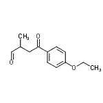 CAS 登录号：666751-98-0， 4-(4-乙氧基苯基)-2-甲基-4-氧代丁醛