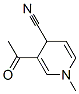 CAS 登录号：66720-18-1， 3-乙酰基-1,4-二氢-1-甲基-4-吡啶甲腈