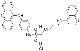 CAS#: 66725-06-2, N-[4-(Acridin-9-Ylamino)Phenyl]-5-(Quinolin-4-Ylamino)Pentane-1-Sulfonamide Dihydrochloride