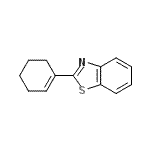 CAS#: 66730-34-5, 2-(1-Cyclohexen-1-yl)-1,3-benzothiazole