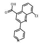 CAS#: 667412-53-5, 8-Chloro-2-(4-pyridinyl)-4-quinolinecarboxylic acid