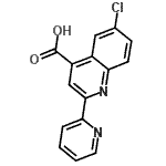 CAS#: 667412-62-6, 6-Chloro-2-(2-pyridinyl)-4-quinolinecarboxylic acid