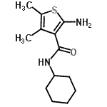 CAS 登录号：667412-67-1， 2-氨基-N-环己基-4,5-二甲基-3-噻吩甲酰胺
