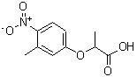 CAS 登录号：667412-76-2， 2-(3-甲基-4-硝基苯氧基)丙酸