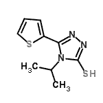 CAS#: 667412-77-3, 4-Isopropyl-5-(2-thienyl)-4H-1,2,4-triazole-3-thiol