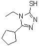 CAS#: 667412-81-9, 5-Cyclopentyl-4-ethyl-4H-1,2,4-triazole-3-thiol
