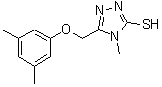 CAS#: 667413-37-8, 5-[(3,5-Dimethylphenoxy)methyl]-4-methyl-4H-1,2,4-triazole-3-thiol
