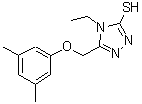 CAS#: 667413-42-5, 5-[(3,5-Dimethylphenoxy)methyl]-4-ethyl-4H-1,2,4-triazole-3-thiol